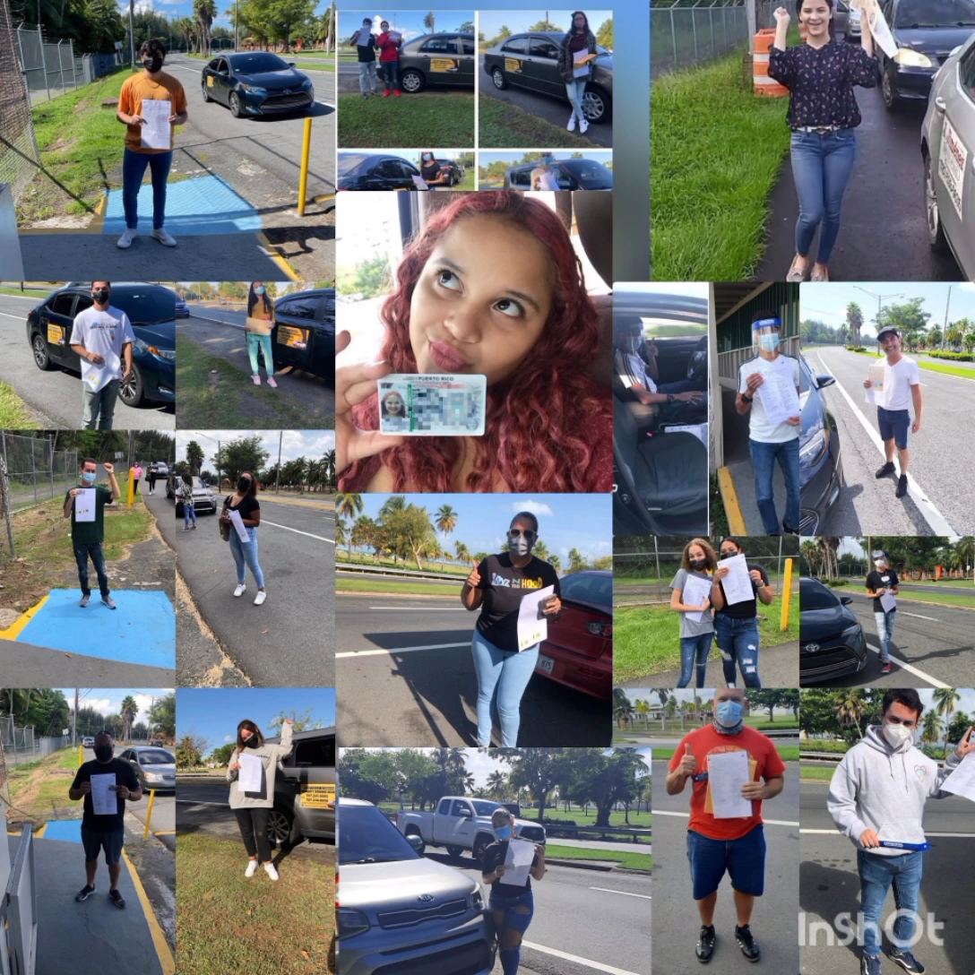 Collage de estudiantes aprobados